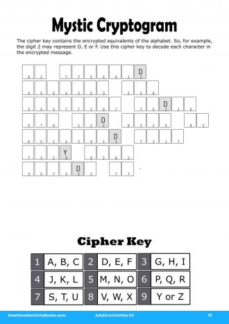 Mystic Cryptogram #10 in Adults Activities 114