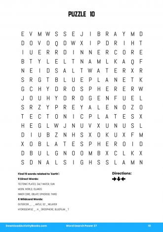 Word Search Power #10 in Word Search Power 27