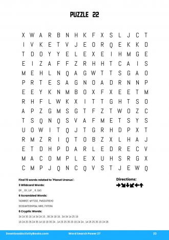 Word Search Power #22 in Word Search Power 27