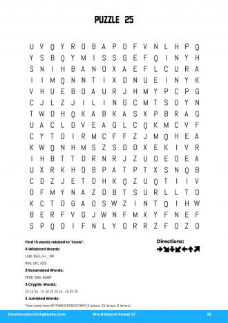 Word Search Power #25 in Word Search Power 27