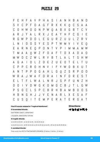 Word Search Power #29 in Word Search Power 27