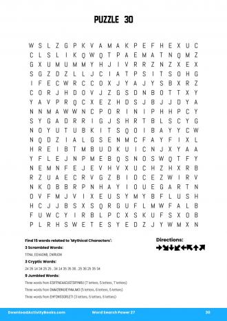 Word Search Power #30 in Word Search Power 27