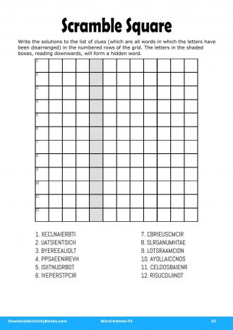 Scramble Square #23 in Word Games 113