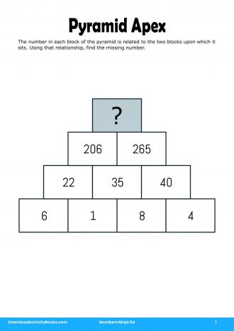 Pyramid Apex in Numbers Ninja 114