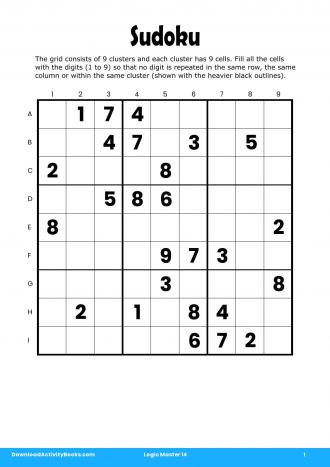 Sudoku #1 in Logic Master 14