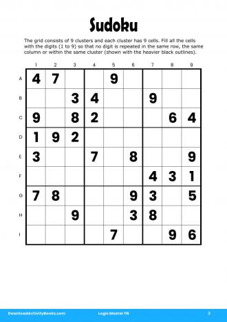 Sudoku in Logic Master 115