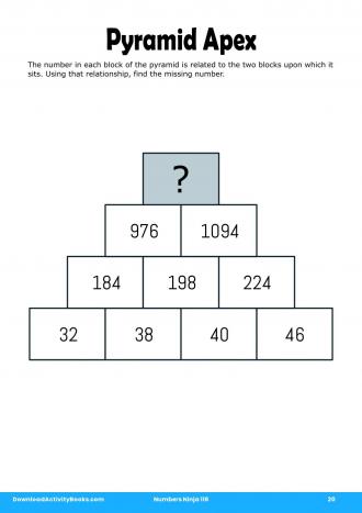 Pyramid Apex in Numbers Ninja 116