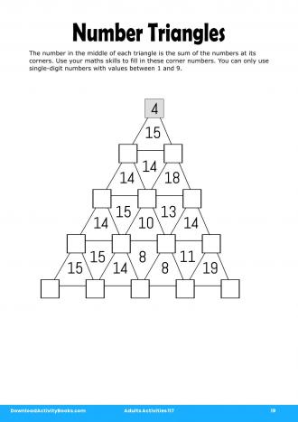 Number Triangles #19 in Adults Activities 117