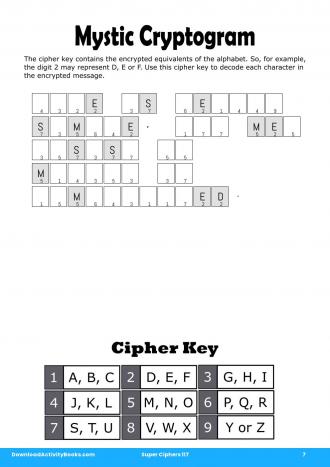Mystic Cryptogram #7 in Super Ciphers 117