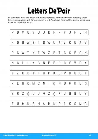 Letters De'Pair #30 in Super Ciphers 117