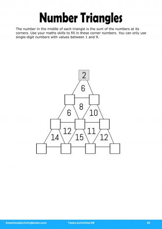 Number Triangles #25 in Teens Activities 118