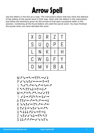 Arrow Spell in Super Ciphers 118
