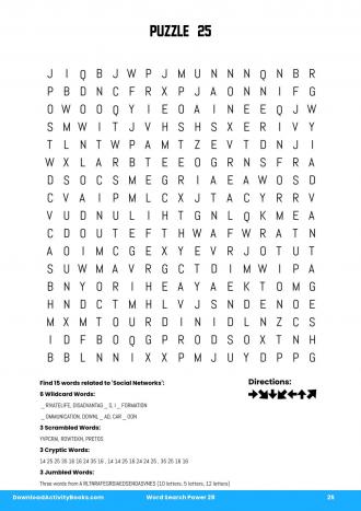 Word Search Power #25 in Word Search Power 28