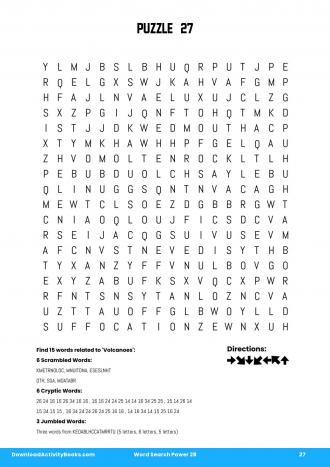 Word Search Power #27 in Word Search Power 28