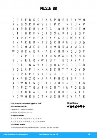 Word Search Power #28 in Word Search Power 28