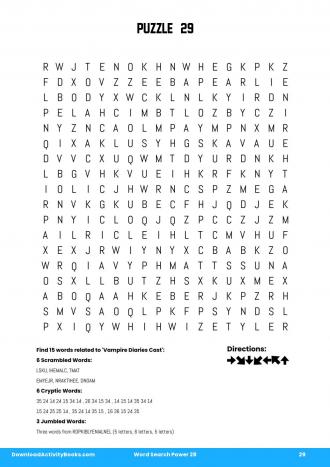Word Search Power #29 in Word Search Power 28