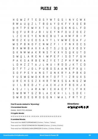 Word Search Power #30 in Word Search Power 28
