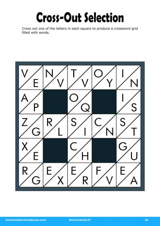Cross-Out Selection #20 in Word Games 117