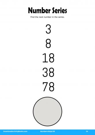 Number Series in Numbers Ninja 118