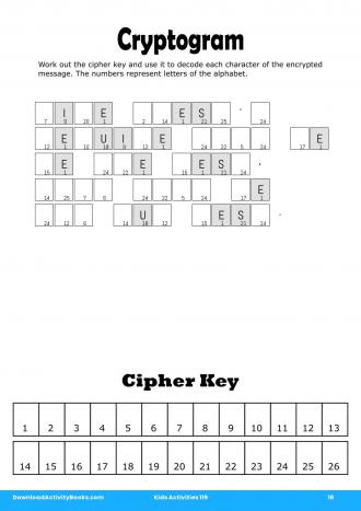 Cryptogram #16 in Kids Activities 119