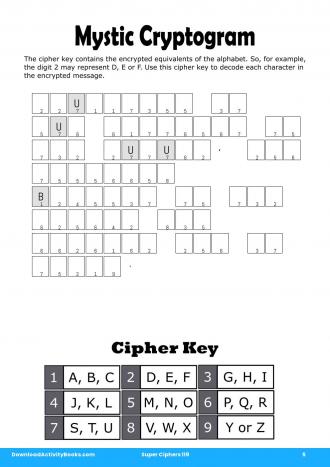 Mystic Cryptogram #5 in Super Ciphers 119
