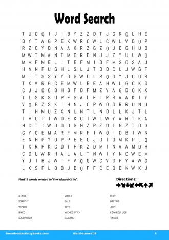 Word Search #5 in Word Games 118