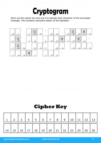 Cryptogram #8 in Adults Activities 120