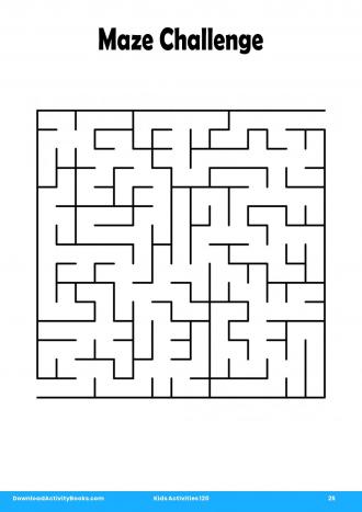 Maze Challenge #25 in Kids Activities 120