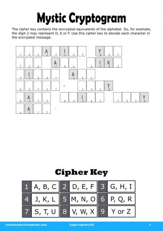 Mystic Cryptogram #4 in Super Ciphers 120