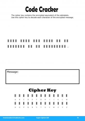 Code Cracker #16 in Super Ciphers 120