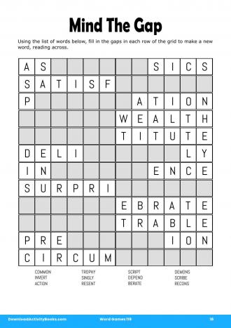 Mind The Gap #16 in Word Games 119