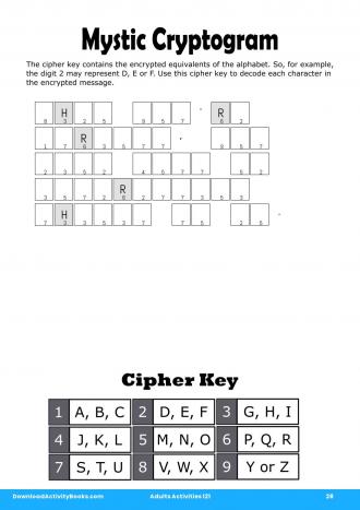 Mystic Cryptogram #28 in Adults Activities 121