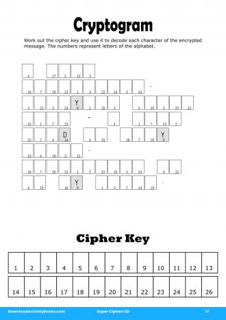 Cryptogram #17 in Super Ciphers 121