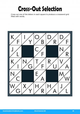 Cross-Out Selection in Word Games 120