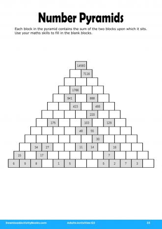 Number Pyramids #23 in Adults Activities 122