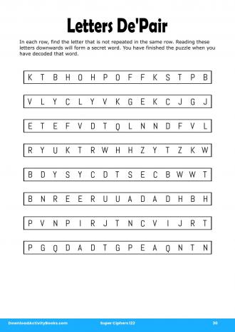 Letters De'Pair #30 in Super Ciphers 122