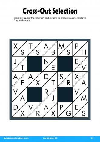 Cross-Out Selection in Word Games 121