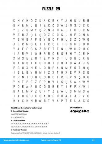 Word Search Power #29 in Word Search Power 29