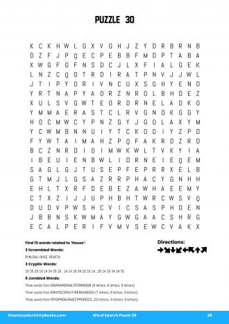 Word Search Power #30 in Word Search Power 29