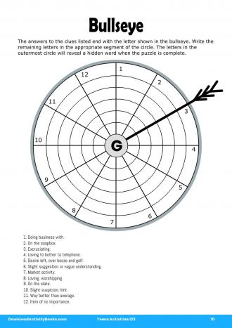 Bullseye #10 in Teens Activities 123