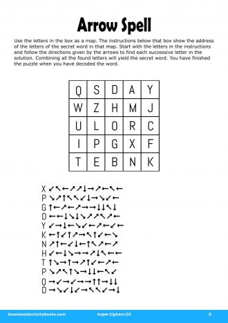 Arrow Spell in Super Ciphers 123