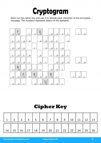 Cryptogram #16 in Super Ciphers 123