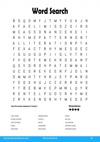 Word Search #30 in Kids Activities 15