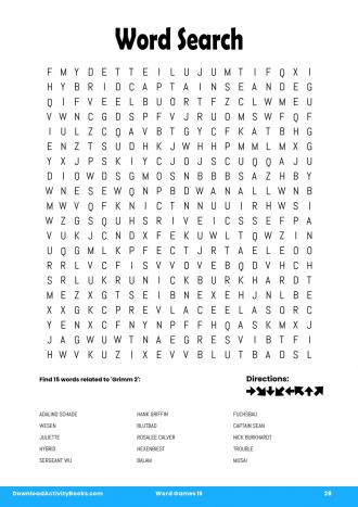 Word Search #28 in Word Games 15