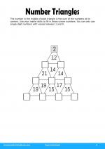 Number Triangles in Teens Activities 3
