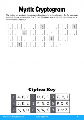 Mystic Cryptogram #9 in Super Ciphers 16