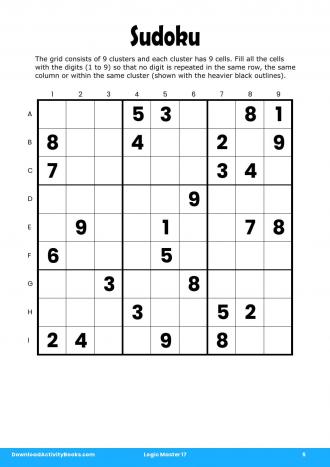 Sudoku #5 in Logic Master 17