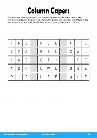 Column Capers in Word Games 17