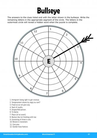 Bullseye in Word Games 17