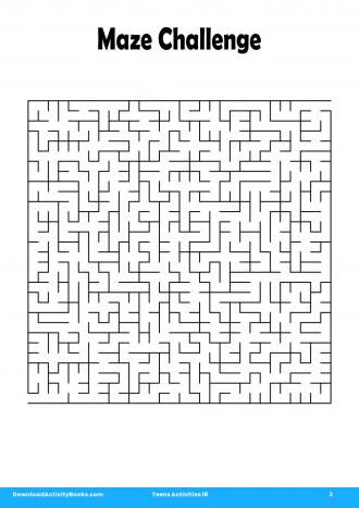Maze Challenge #3 in Teens Activities 18
